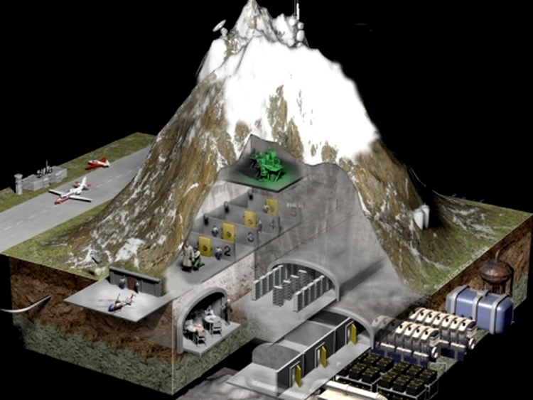 Schema Swiss Fort Knox - fost buncăr atomic militar