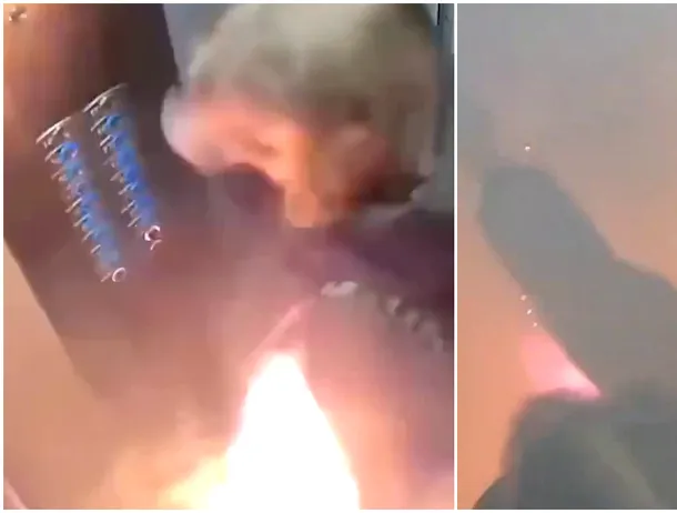 VIDEO | O baterie externă a explodat în liftul unui bloc: Utilizatoarea a scăpat nevătămată după ce liftul s-a umplut de fum