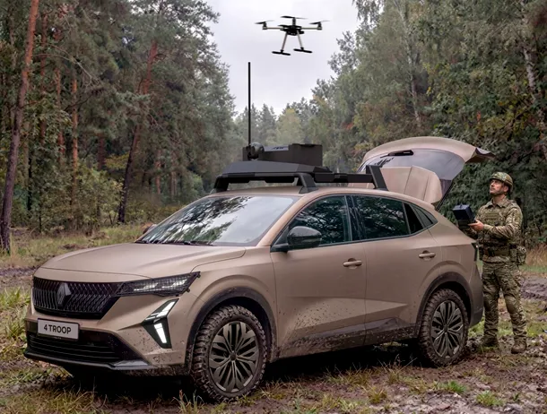 Renault și Thales au creat un vehicul care poate coordona drone cu ajutorul AI
