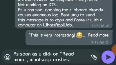 WhatsApp pentru Android poate fi blocat printr-un mesaj „special”