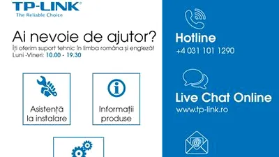TP-LINK inaugurează serviciul de suport tehnic prin telefon alături de noi produse