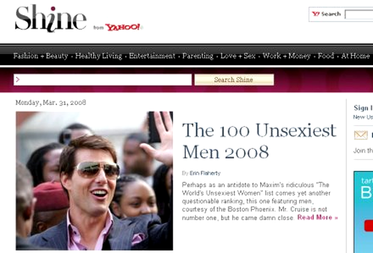 Shine, site-ul Yahoo dedicat femeilor