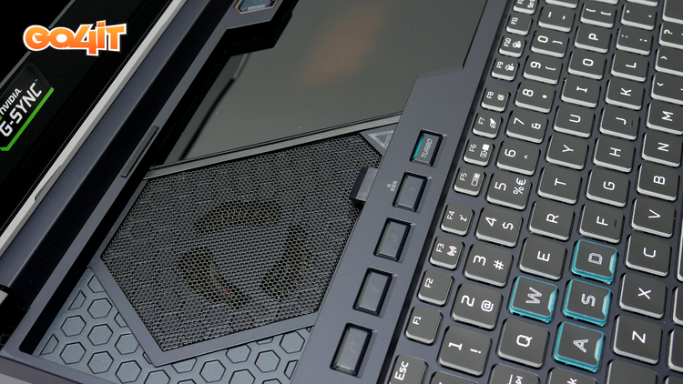 Acer Predator Helios 700 keyboard side