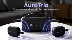 AuraTrio, boxa Portronics cu două unități satelit detașabile și tehnologie Auracast