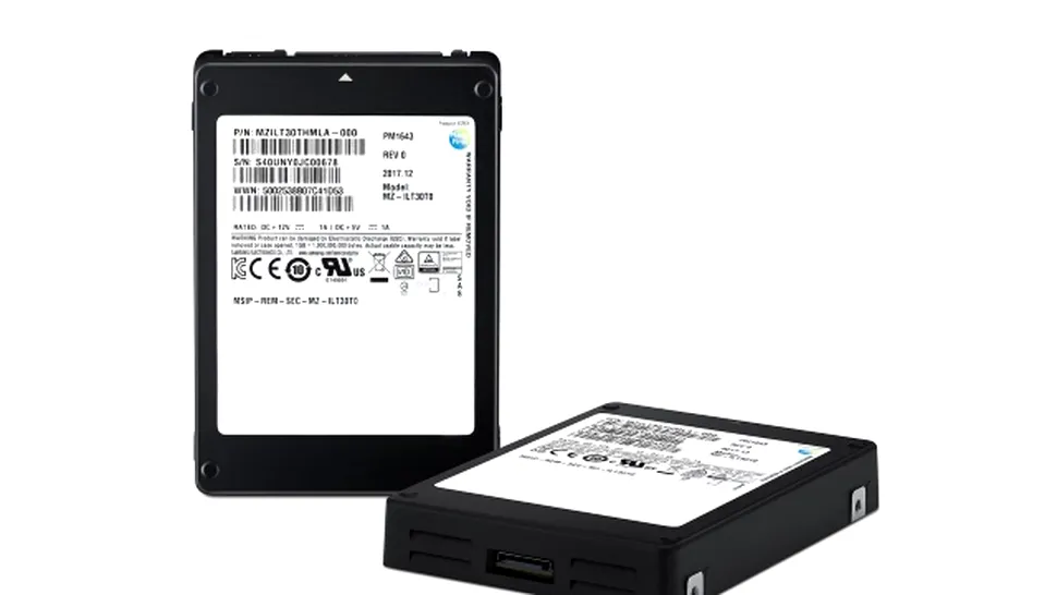 Samsung anunţă cel mai încăpător SSD din lume, cu o capacitate de 30.72TB