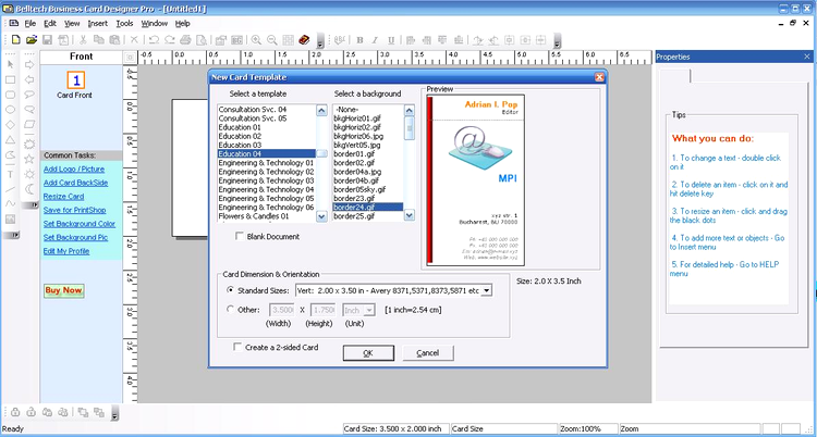 Belltech Business Card Designer Pro