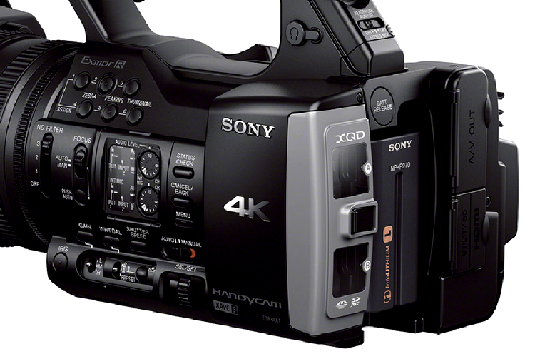 Sony FDR-AX1 4K - butoanele de control