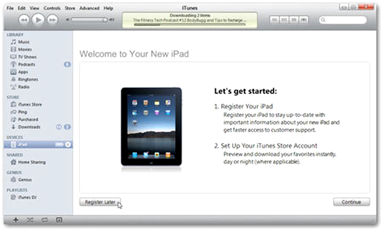 Înregistrare iPad