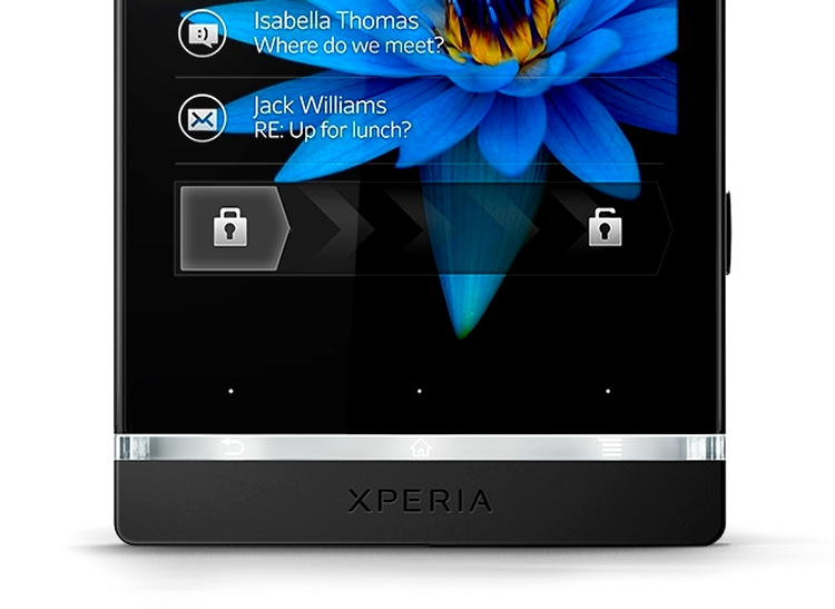 Sony Xperia S - un element de design specific seriei NXT