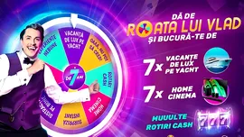 Roata Norocului Vlad Cazino 2025: vacanțe pe yacht și sisteme Home Cinema (P)