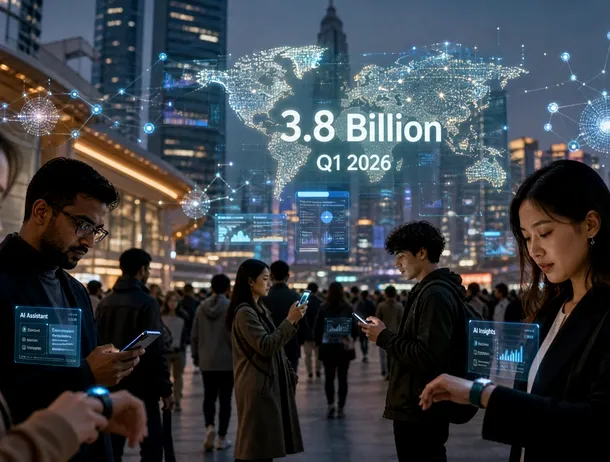 Adopția globală a modelelor AI LLM depășește 3,8 miliarde de utilizatori în T1 2026