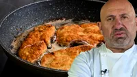 Rețeta secretă de șnițele a lui Cătălin Scărlătescu. Care este ingredientul care le dublează savoarea