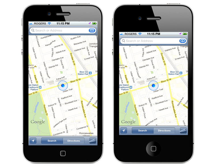 iPhone 4 vs iPhone 5 - imagine concept