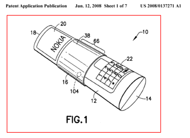 Nokia patentează telefonul cilindric