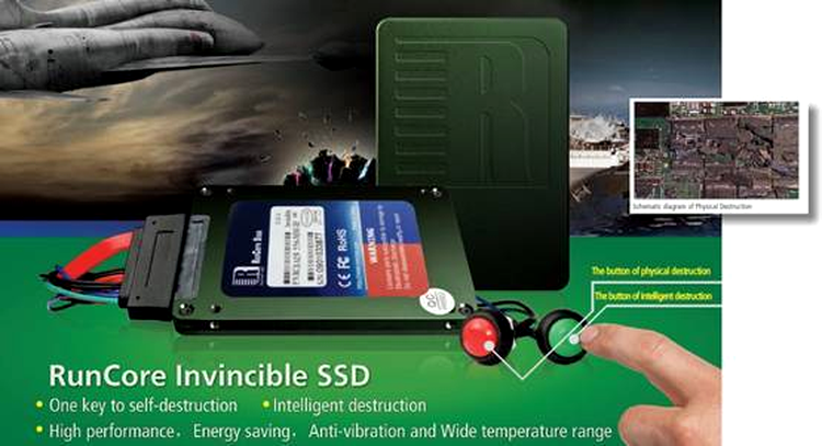 RunCore InVincible - SSD-ul cu funcţie de autodistrugere