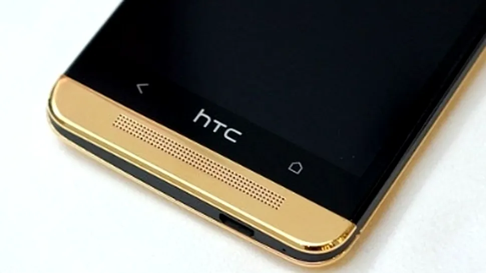 Carcasă aurie pentru HTC One