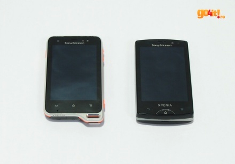 Sony Ericsson Xpera mini pro şi Xperia active