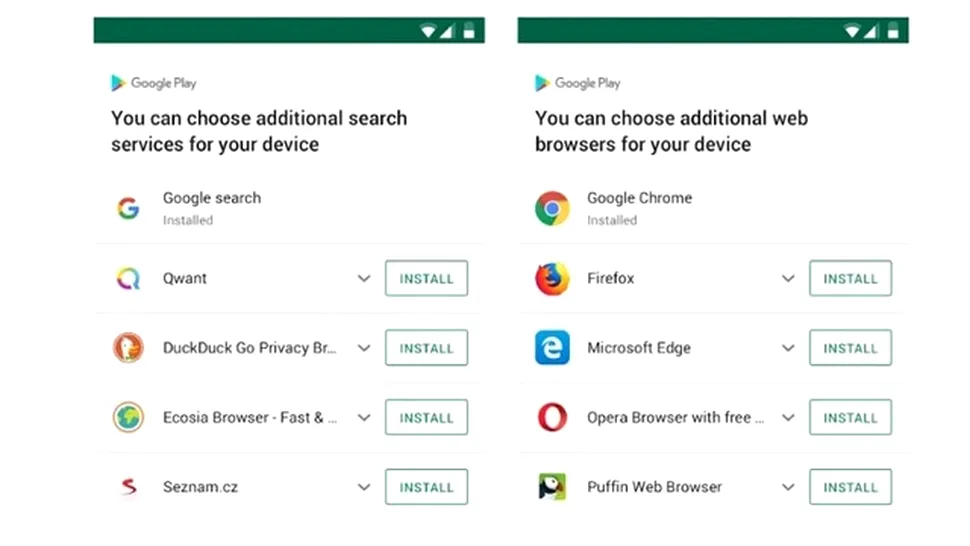 Google va oferi alternative la Chrome şi Search pe telefoanele Android în Europa
