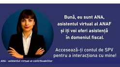 ANAF are chatbot AI: La ce întrebări poate răspunde ANA?