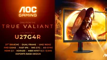 AOC GAMING U27G4R, monitor de gaming dual-frame: 4K @ 160 Hz sau 1080p @ 320 Hz