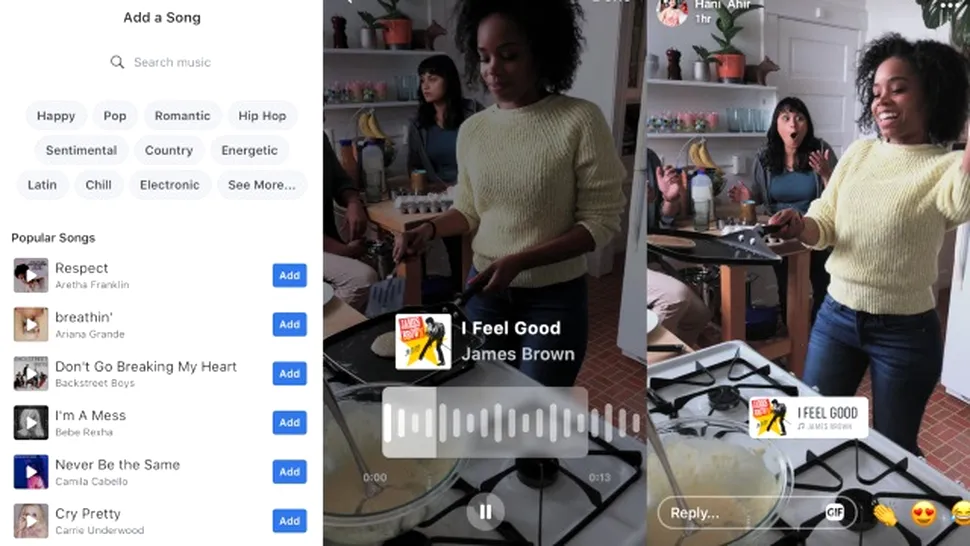 Schimbare de efect: Facebook permite utilizatorilor să ataşeze muzică pentru pozele şi clipurile pe care le distribuie