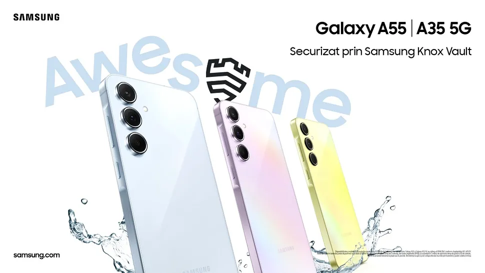 Mult-așteptatele modele Samsung Galaxy A55 și A35 sunt disponibile la precomandă. Care sunt prețurile în România