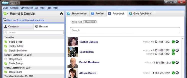 Skype şi Facebook îşi dau mâna