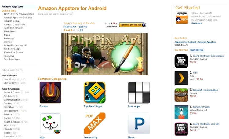 Top aplicaţii pentru Android din magazinul Amazon
