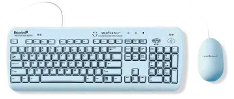Kit tastatura şi mouse pentru spitale