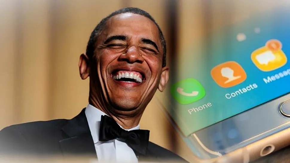 Până şi Barack Obama a glumit pe seama incidentului Galaxy Note7
