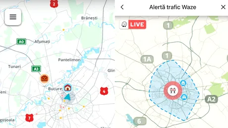 Aplicația Waze a emis o alertă de trafic pentru București. La ce ar trebui să se aștepte șoferii