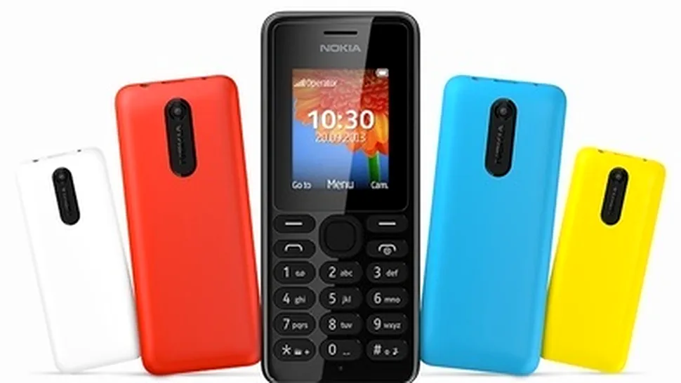 Nokia a anunţat 108 şi 108 Dual SIM, două telefoane cu facilităţi media şi preţ foarte mic