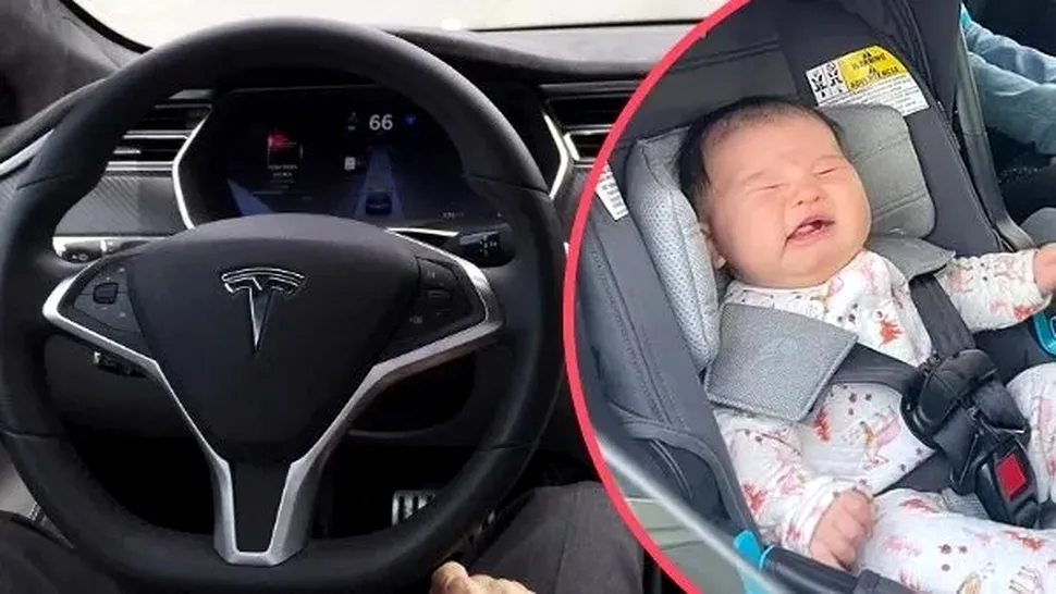 O femeie a născut într-o mașină Tesla care conducea autonom prin sistemul Autopilot