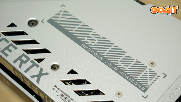 GeForce RTX 3080 VISION backplate logo
