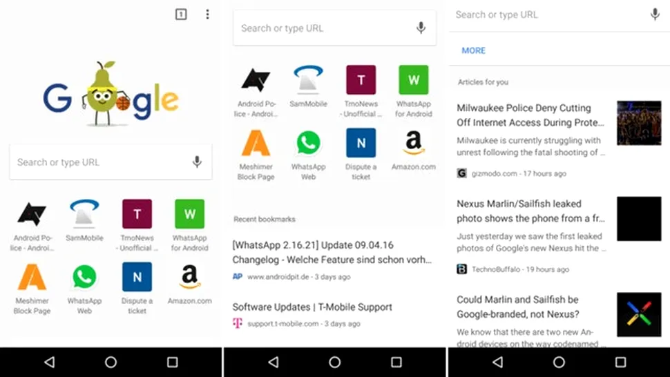 Google Chrome pe Android va primi în curând funcţionalitate Google Now