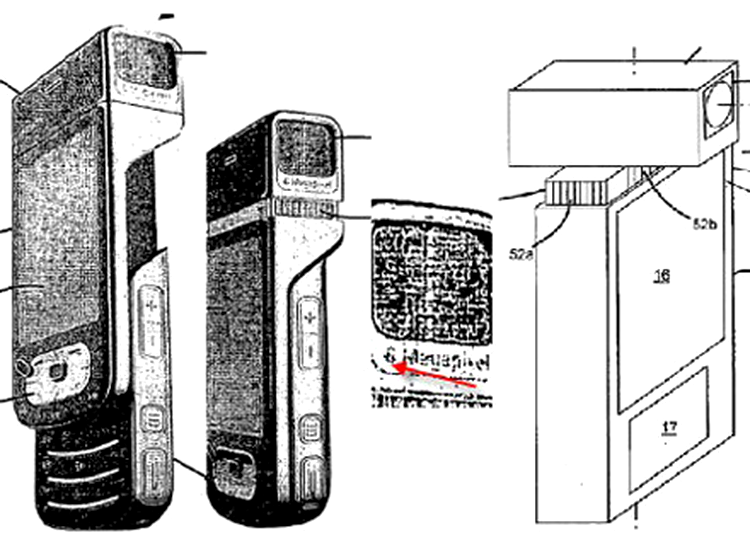 Nokia N85 patent