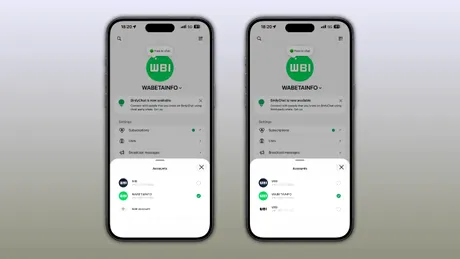 WhatsApp testează suport pentru până la trei conturi pe iOS