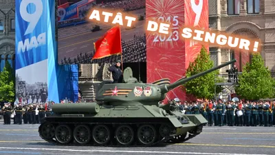 Povestea singurului tanc de la parada lui Putin. Cui aparține modelul T-34/85 și ce semnificație are