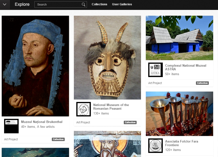 Google ne oferă turul muzeelor şi instituţii de artă din România