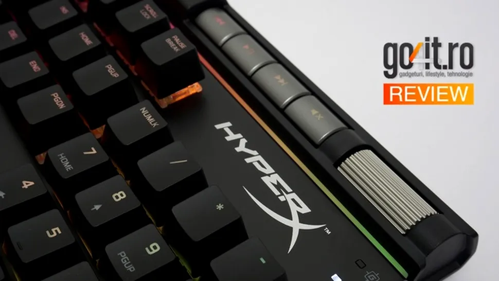 HyperX ALLOY Elite RGB (MX Red) review: tastatură premium pentru gamerii entuziaşti