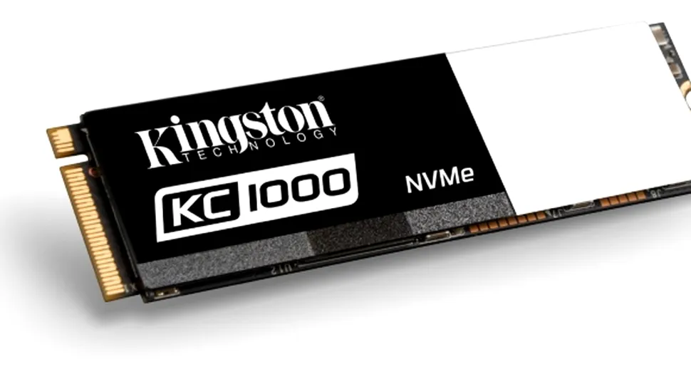 Kingston lansează SSD-ul KC1000 NVMe PCIe, de două ori mai rapid decât SSD-urile SATA