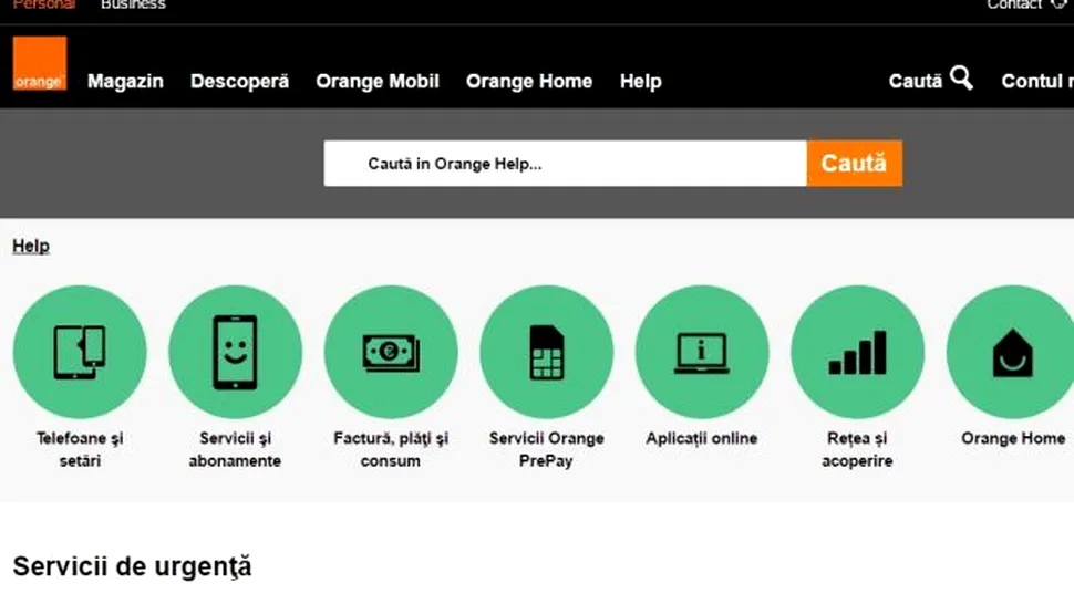 Orange anunţă secţiunea Orange Help, în care utilizatorii găsesc grupate multe dintre cele mai căutate informaţii