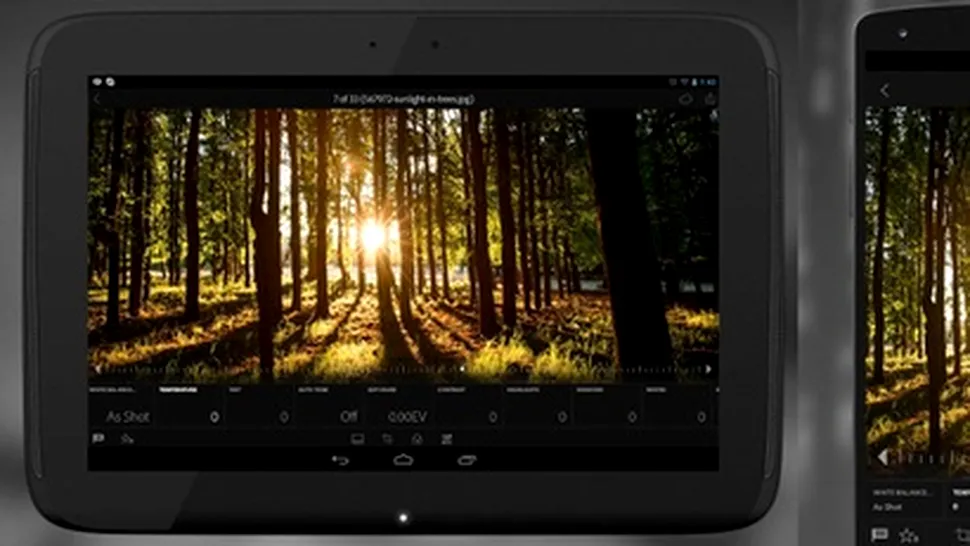 Adobe Lightroom pentru Android primeşte suport pentru imagini RAW