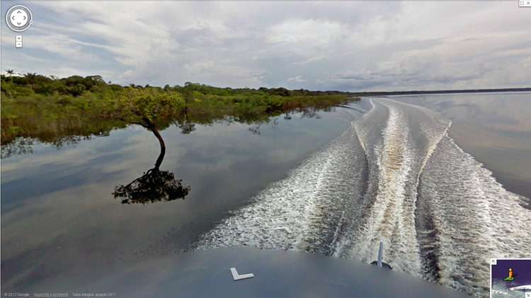 Google Street View ne duce în expediţie pe fluviul Amazon