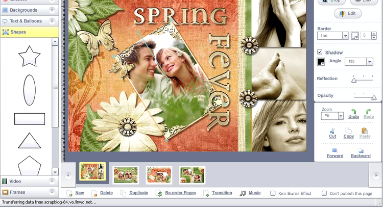 scrapblog, editing tools