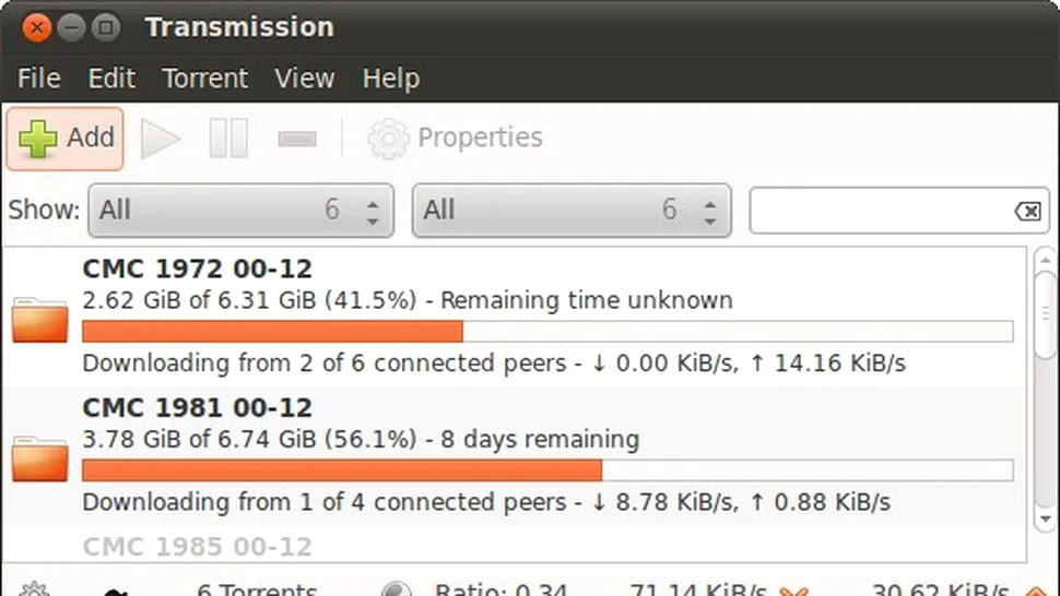 Transmission, una dintre cele mai răspândite aplicaţii BitTorrent are acum si versiune de Windows