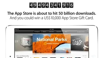 App Store se apropie de 50 de miliarde de descărcări, Apple sărbătoreşte cu premii consistente