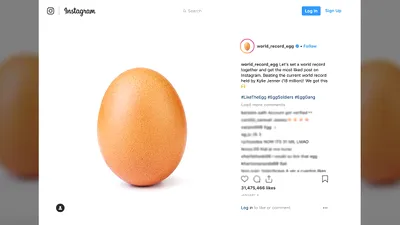 De la glumă la fenomen global: Povestea oului care a bătut recordul pe Instagram