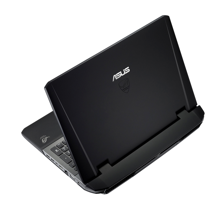 Asus G75VW - văzut din spate