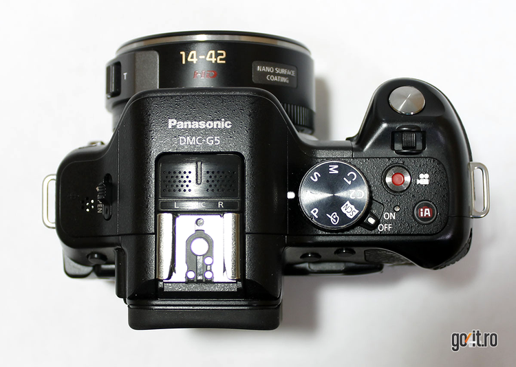Panasonic Lumix G5 - vedere de sus